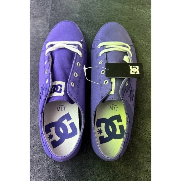 DC Women's Cleo Shoes Purple Size 11 Skate Canvas Sneakers - Picture 12 of 17